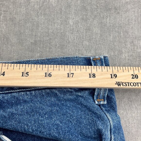 Game Winner Sportswear Brush Jeans Men 38W x 32L Blue Nylon Faced Fish Hunt VTG - Picture 8 of 13